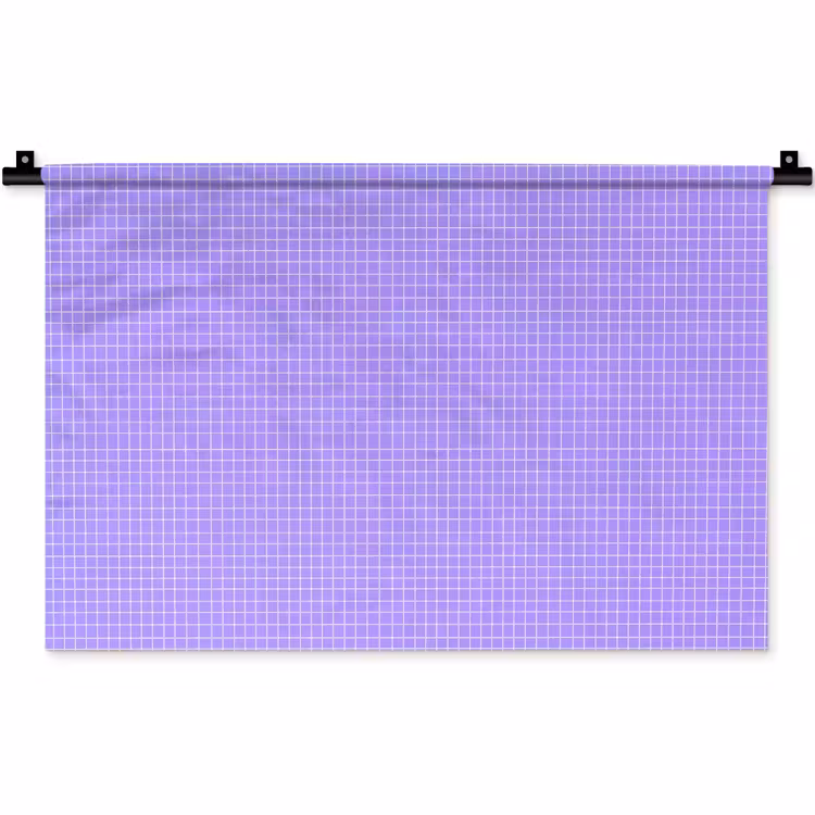 Wandteppich - Lila – Geometrisch – Raster – Minimalistisch – Muster — 1