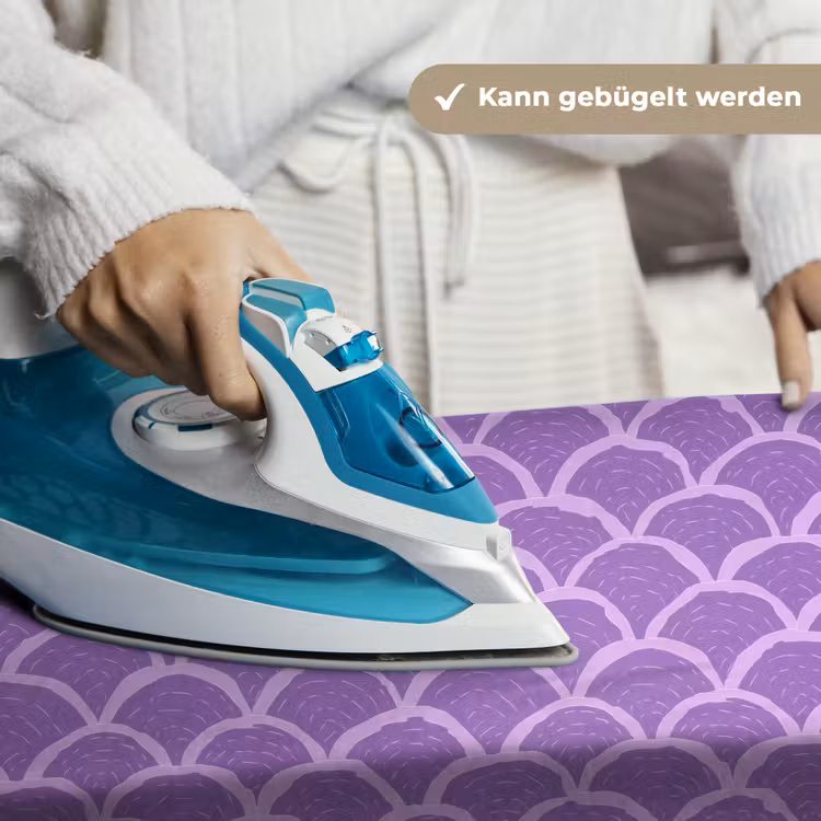 Wandteppich - Lila – Schuppen – Muscheln – Handgezeichnet – Muster — 10