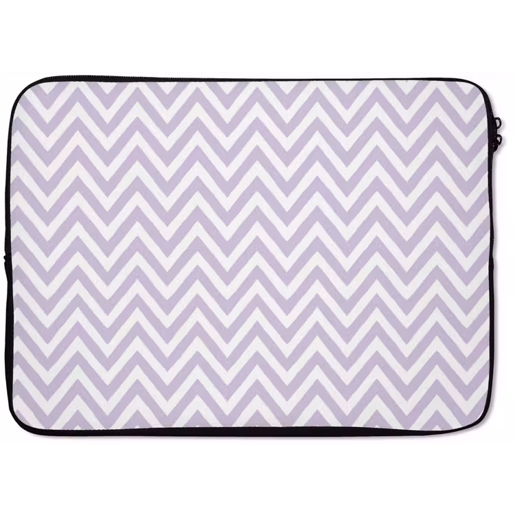 Laptop hülle - Lila – Geometrisch – Chevron – Zickzack – Muster — 1