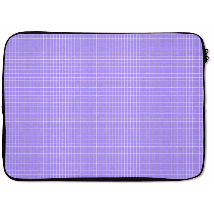 Laptop hülle - Lila – Geometrisch – Raster – Minimalistisch – Muster — 1