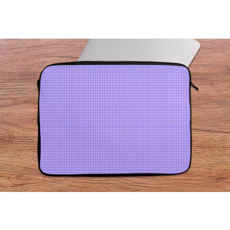 Laptop hülle - Lila – Geometrisch – Raster – Minimalistisch – Muster — 2