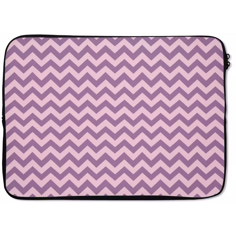 Laptop hülle - Lila – Rosa – Geometrisch – Chevron – Zickzack – Muster — 1