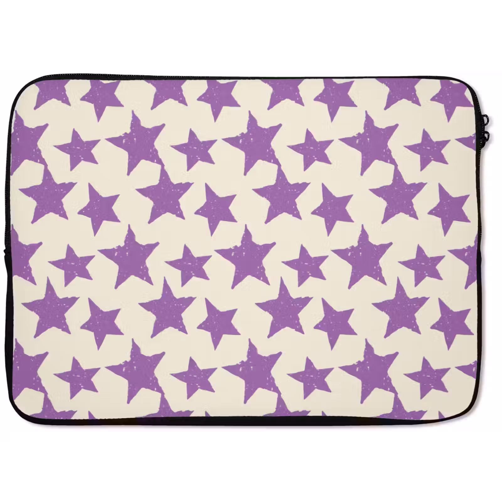 Laptop hülle - Lila – Geometrisch – Sterne – Stempel – Muster — 1