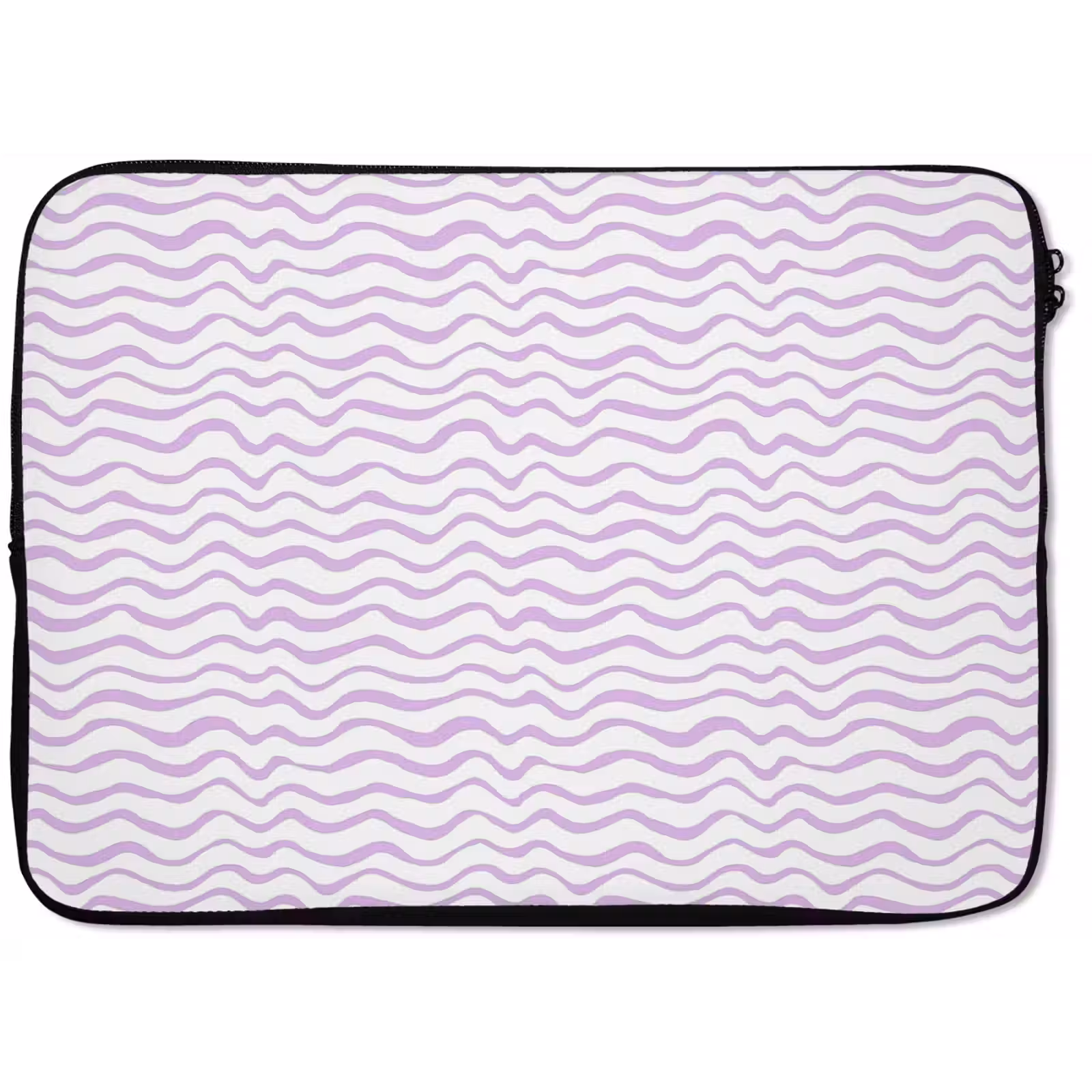 Laptop hülle - Lila – Geometrisch – Wellen – Linien – Muster — 1