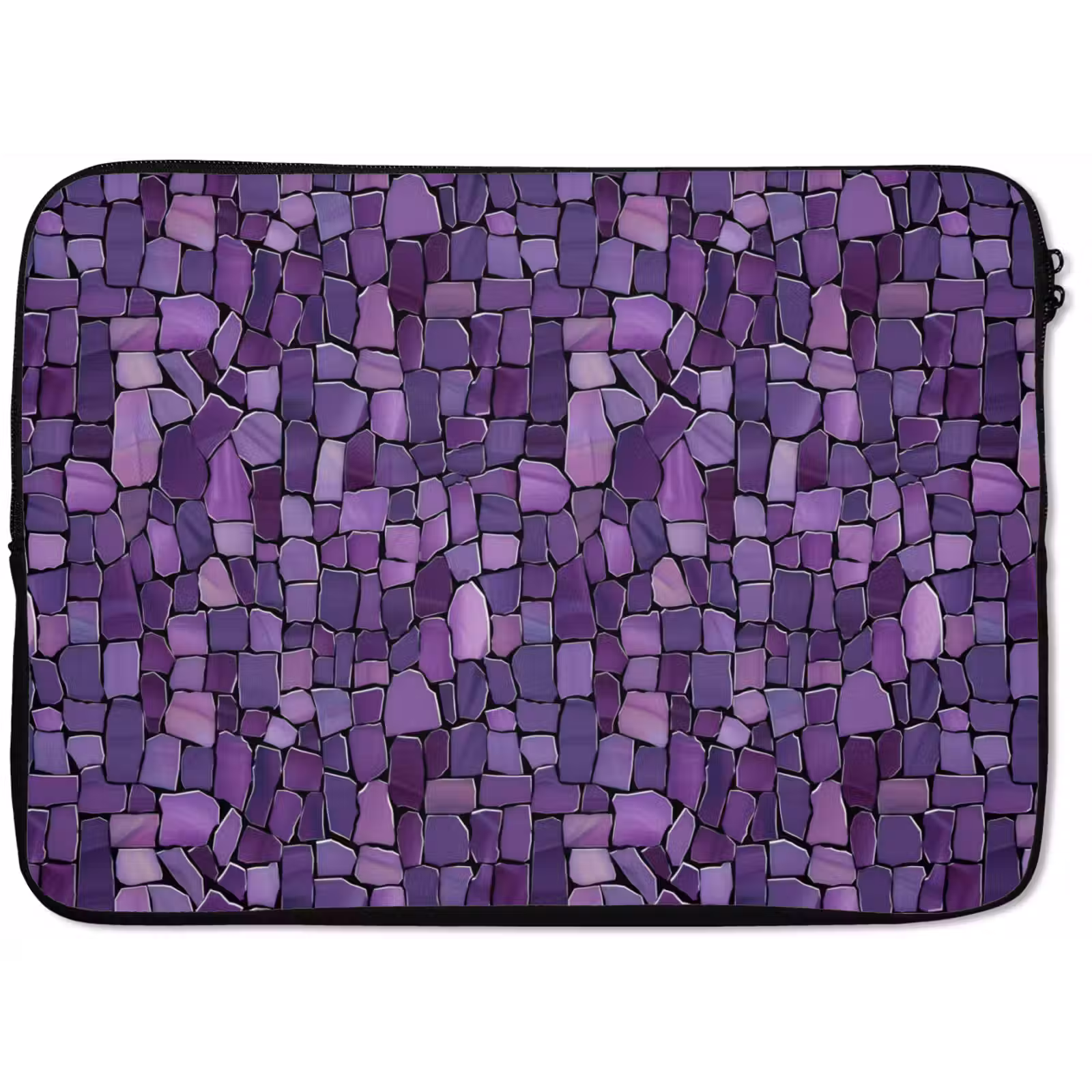 Laptop hülle - Lila – Mosaik – Scherben – Stein – Muster — 1