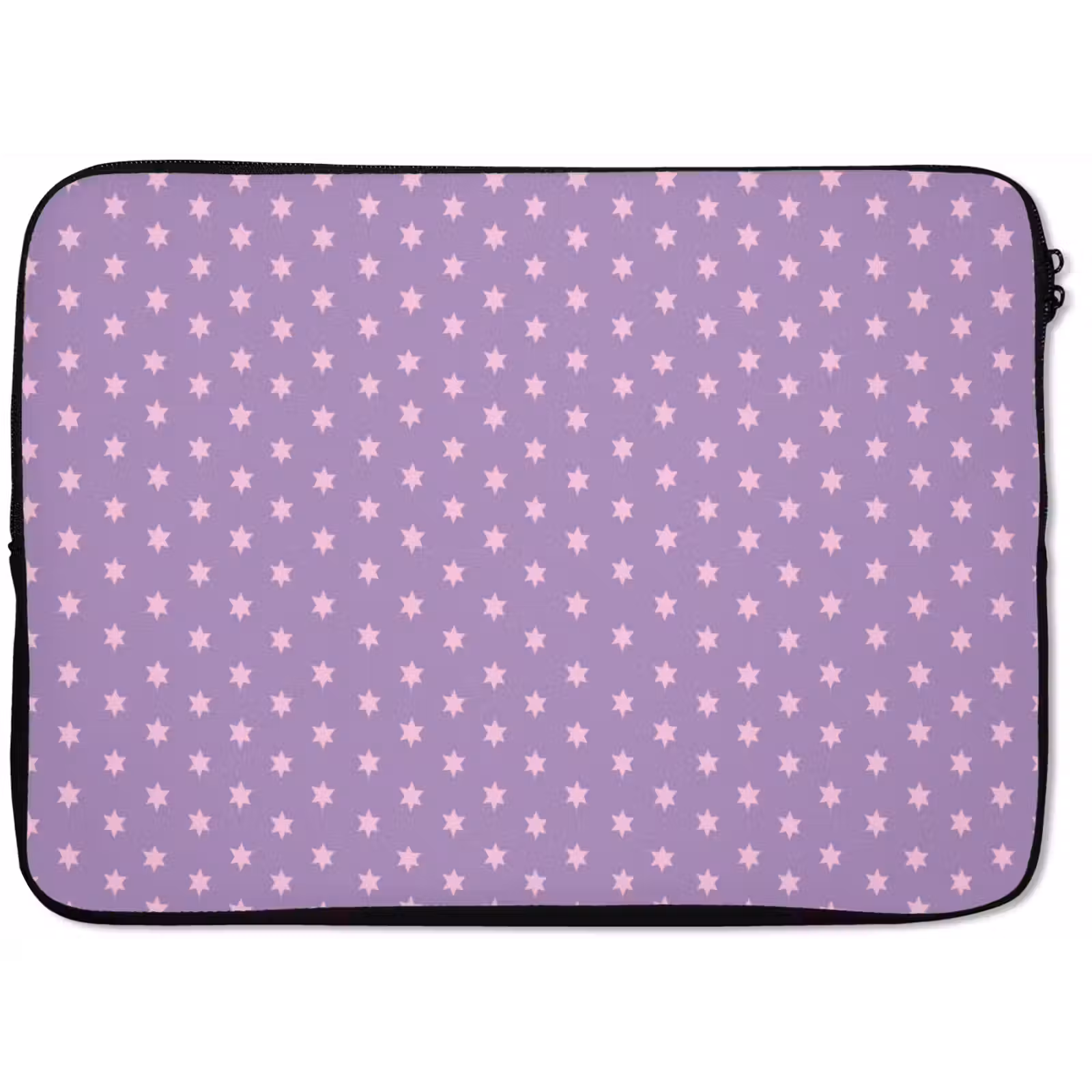 Laptop hülle - Lila – Rosa – Sterne – Geometrisch – Muster — 1
