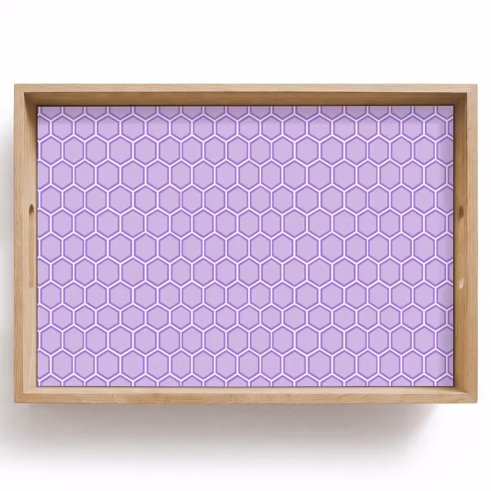 Tablett - Lila – Geometrisch – Wabenmuster – Bienenwabe – Muster — 1