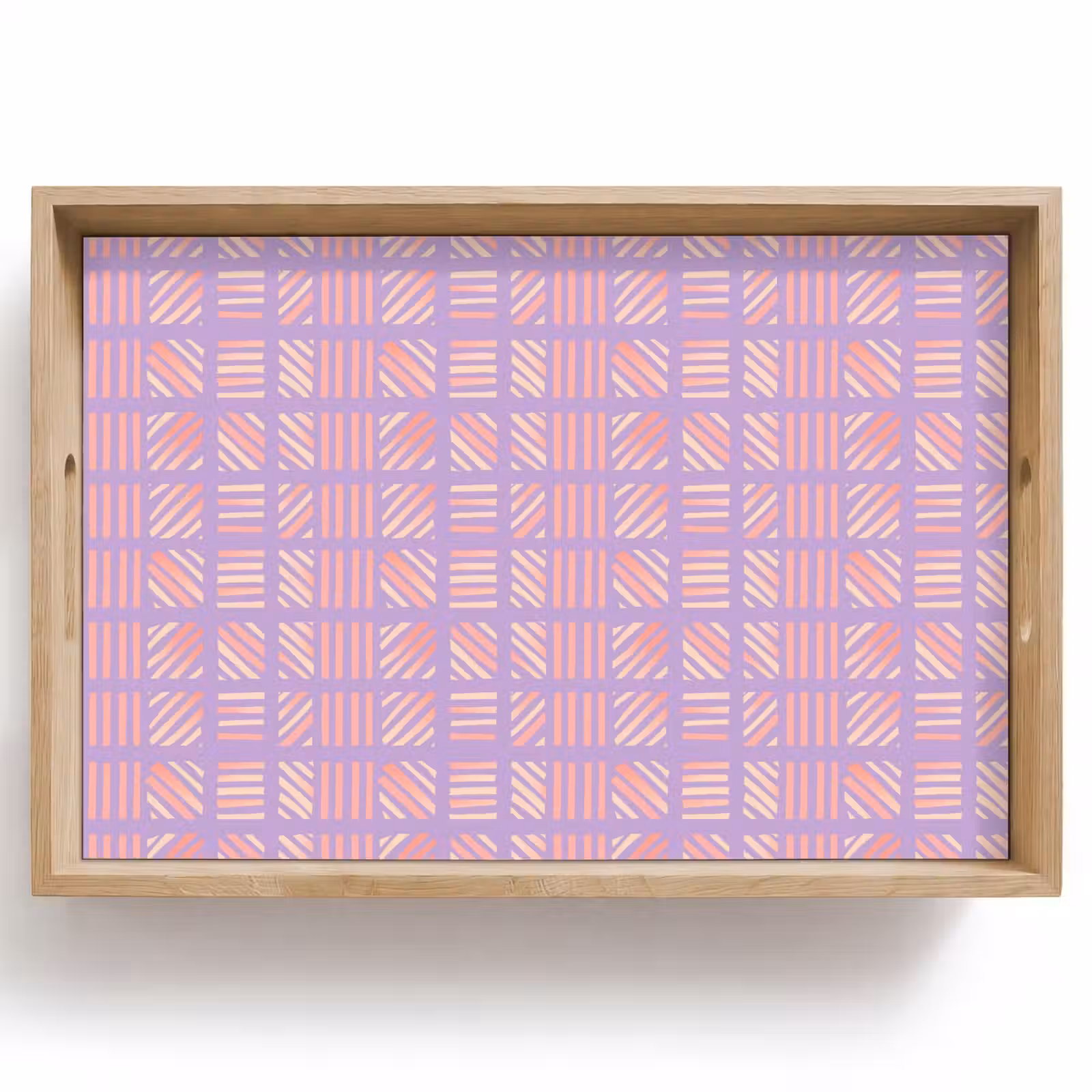 Tablett - Lila – Rosa – Geometrisch – Streifen – Blöcke – Muster — 1