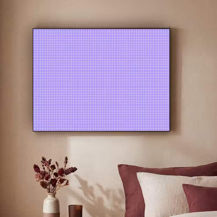 Art Frame - Lila – Geometrisch – Raster – Minimalistisch – Muster — 2