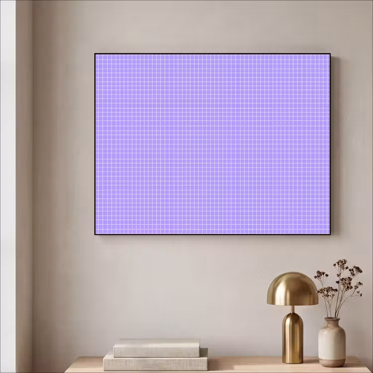 Art Frame - Lila – Geometrisch – Raster – Minimalistisch – Muster — 4