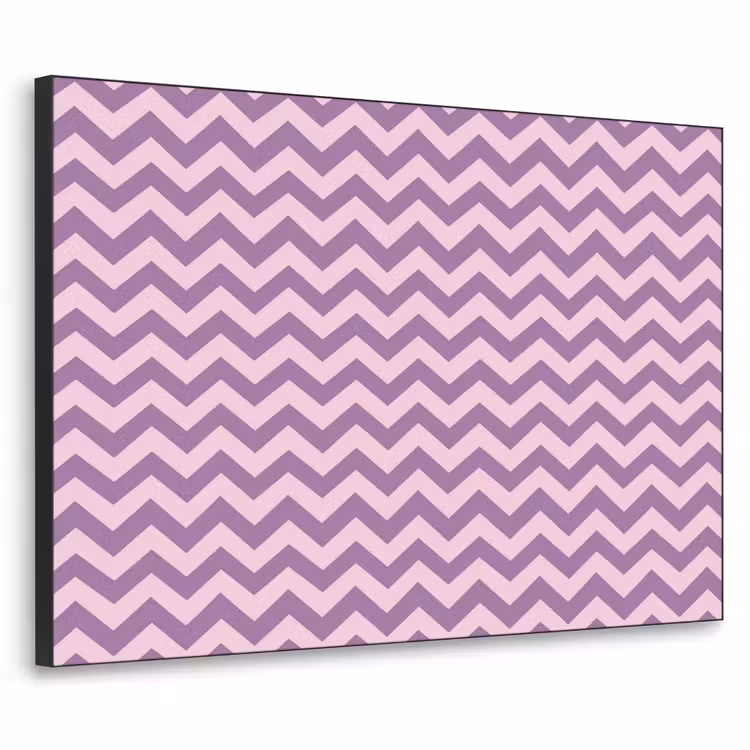 Art Frame - Lila – Rosa – Geometrisch – Chevron – Zickzack – Muster — 1