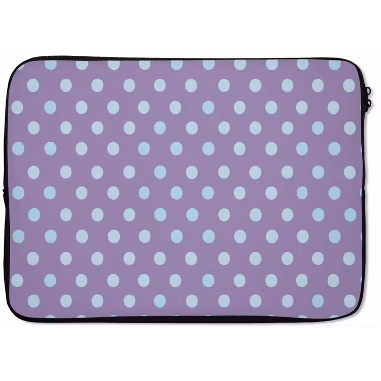 Laptop hülle - Lila – Blau – Geometrisch – Punkte – Polka Dot – Muster — 1