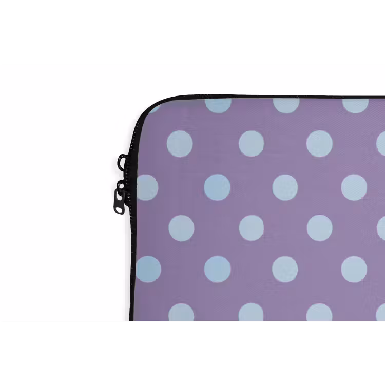 Laptop hülle - Lila – Blau – Geometrisch – Punkte – Polka Dot – Muster — 5