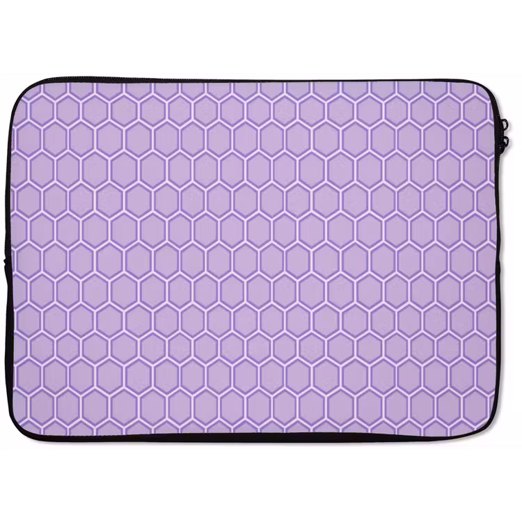 Laptop hülle - Lila – Geometrisch – Wabenmuster – Bienenwabe – Muster — 1