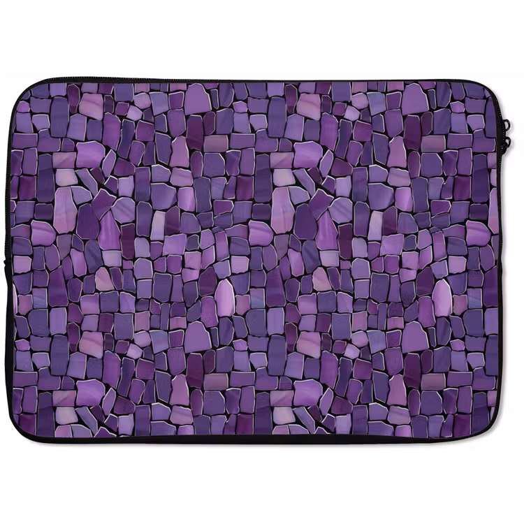 Laptop hülle - Lila – Mosaik – Scherben – Stein – Muster — 1