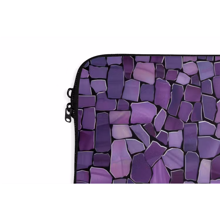 Laptop hülle - Lila – Mosaik – Scherben – Stein – Muster — 5