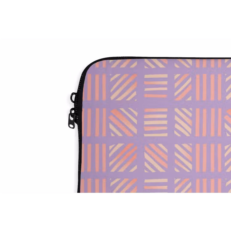 Laptop hülle - Lila – Rosa – Geometrisch – Streifen – Blöcke – Muster — 5