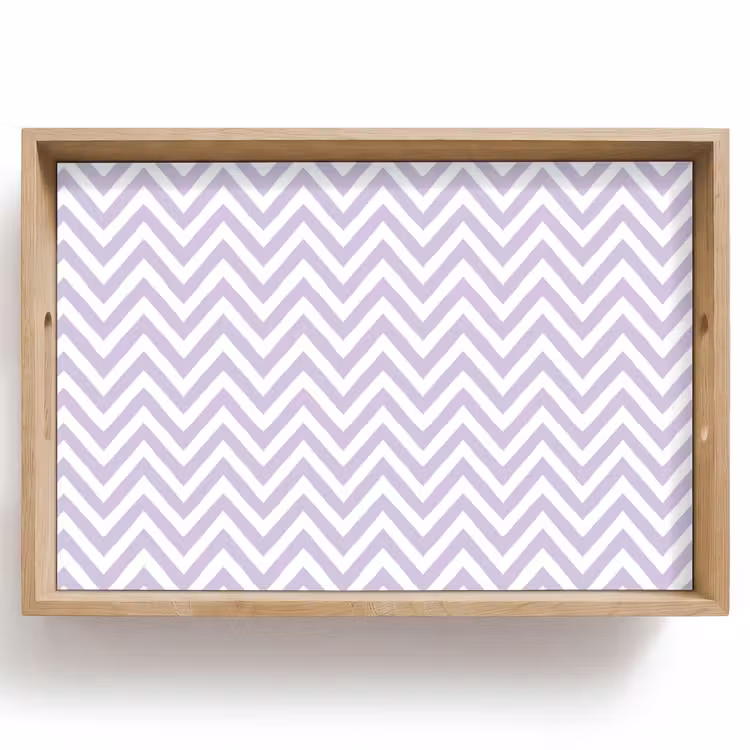 Tablett - Lila – Geometrisch – Chevron – Zickzack – Muster — 1