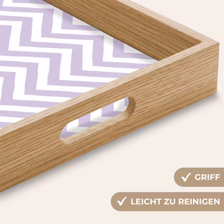 Tablett - Lila – Geometrisch – Chevron – Zickzack – Muster — 5