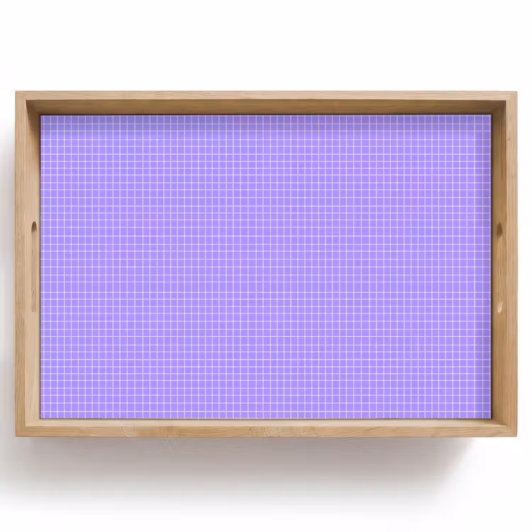 Tablett - Lila – Geometrisch – Raster – Minimalistisch – Muster — 1