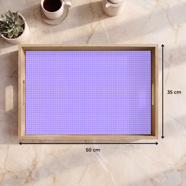 Tablett - Lila – Geometrisch – Raster – Minimalistisch – Muster — 9