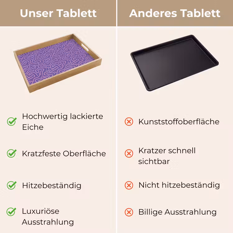 Tablett - Lila – Rosa – Abstrakt – Linien – Labyrinth – Muster — 3