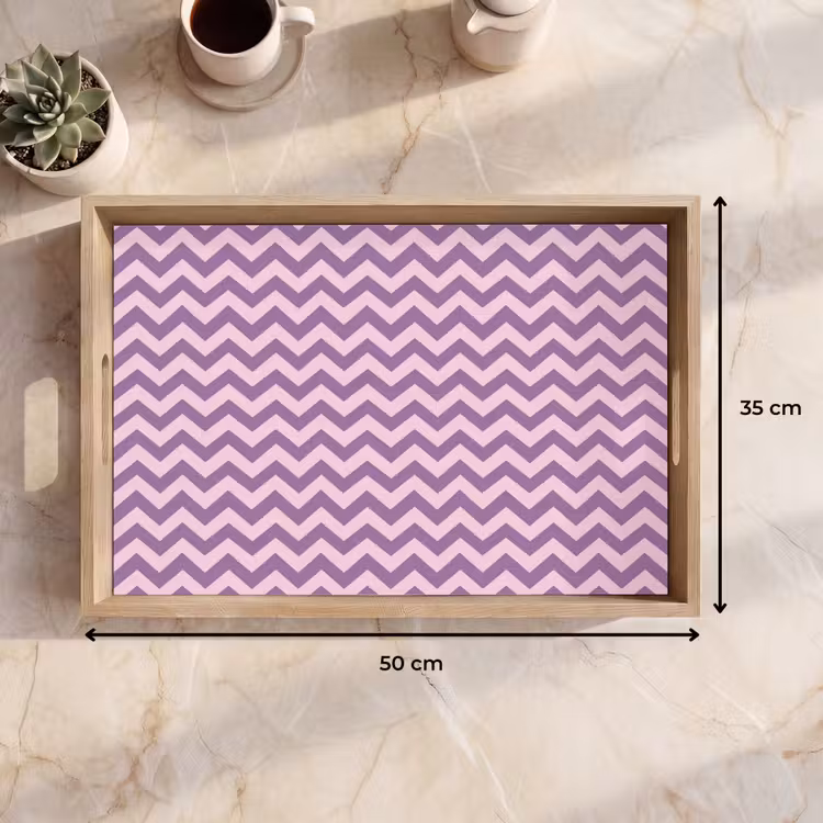 Tablett - Lila – Rosa – Geometrisch – Chevron – Zickzack – Muster — 9