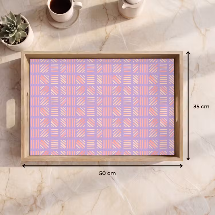 Tablett - Lila – Rosa – Geometrisch – Streifen – Blöcke – Muster — 9