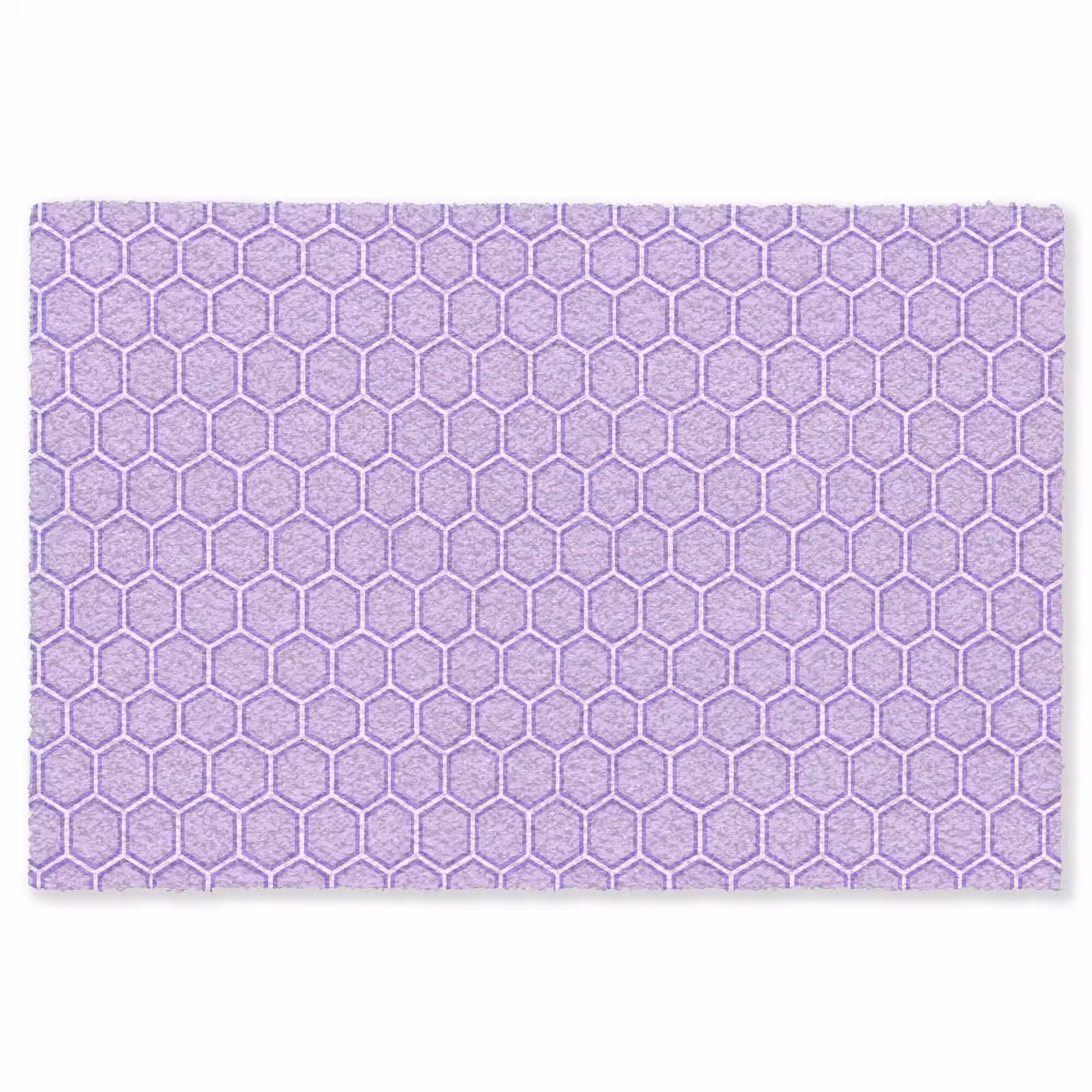 Teppich - Lila – Geometrisch – Wabenmuster – Bienenwabe – Muster — 1