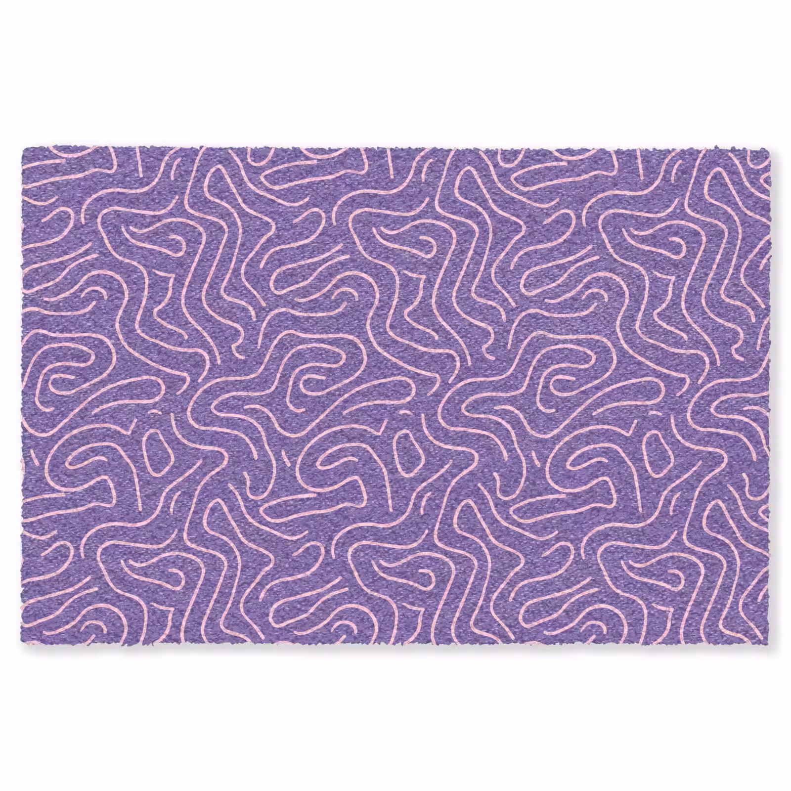 Teppich - Lila – Rosa – Abstrakt – Linien – Labyrinth – Muster — 1