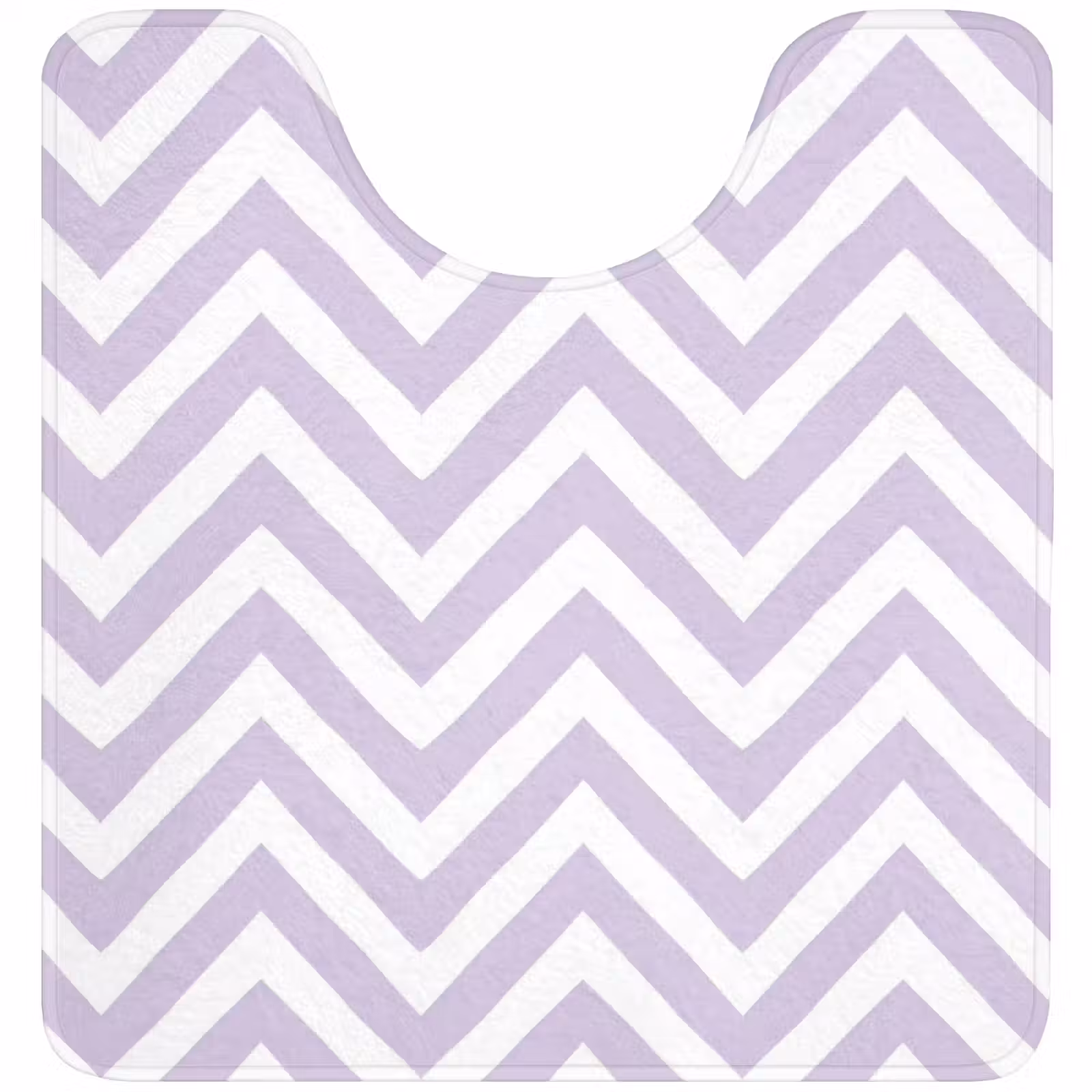 WC Vorleger - Lila – Geometrisch – Chevron – Zickzack – Muster — 1