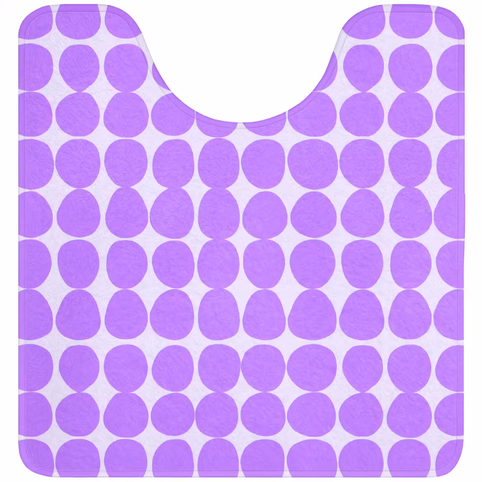 WC Vorleger - Lila – Geometrisch – Punkte – Polka Dot – Muster — 1