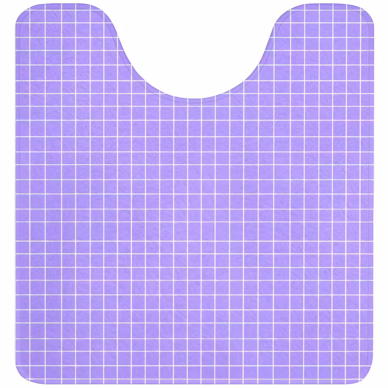 WC Vorleger - Lila – Geometrisch – Raster – Minimalistisch – Muster — 1