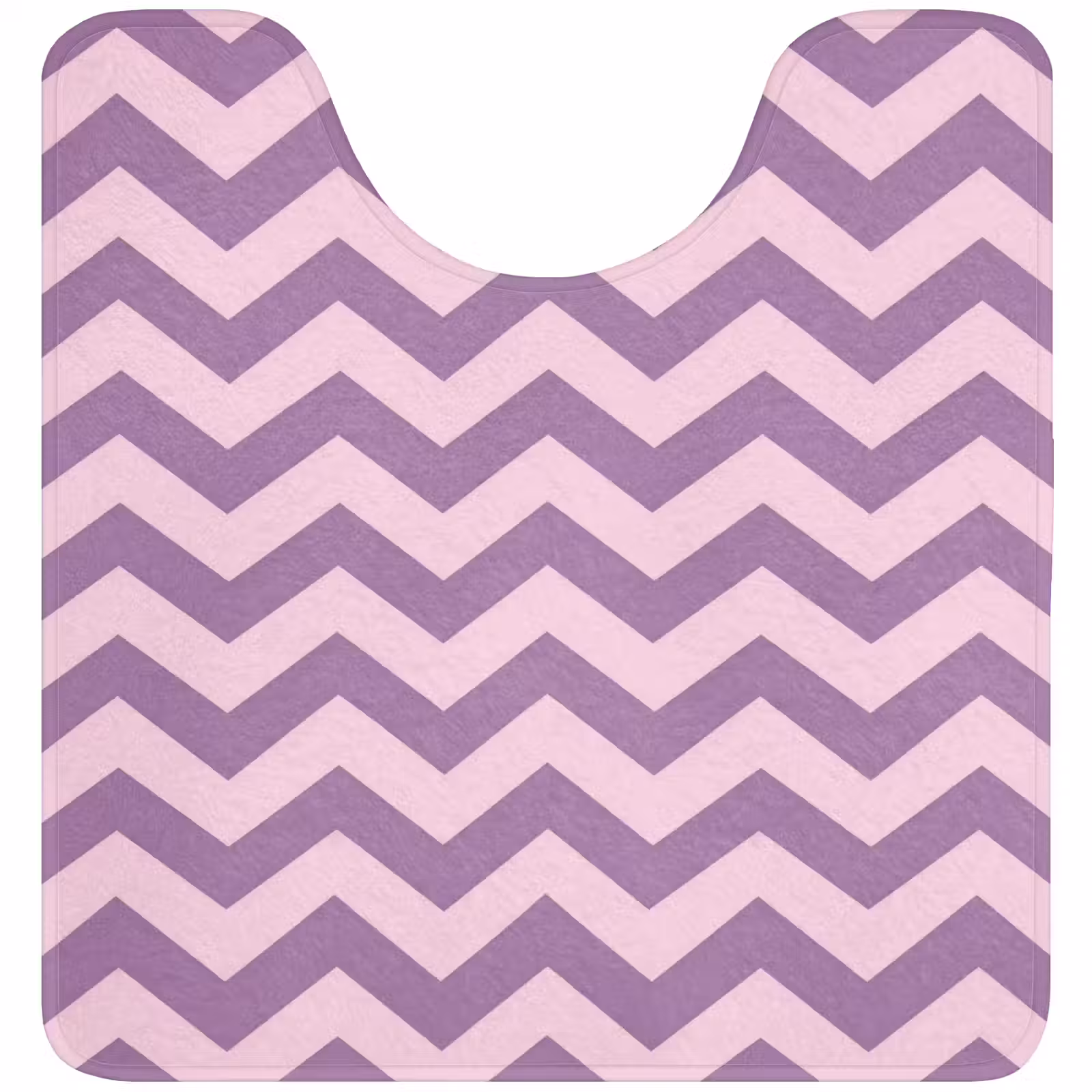 WC Vorleger - Lila – Rosa – Geometrisch – Chevron – Zickzack – Muster — 1