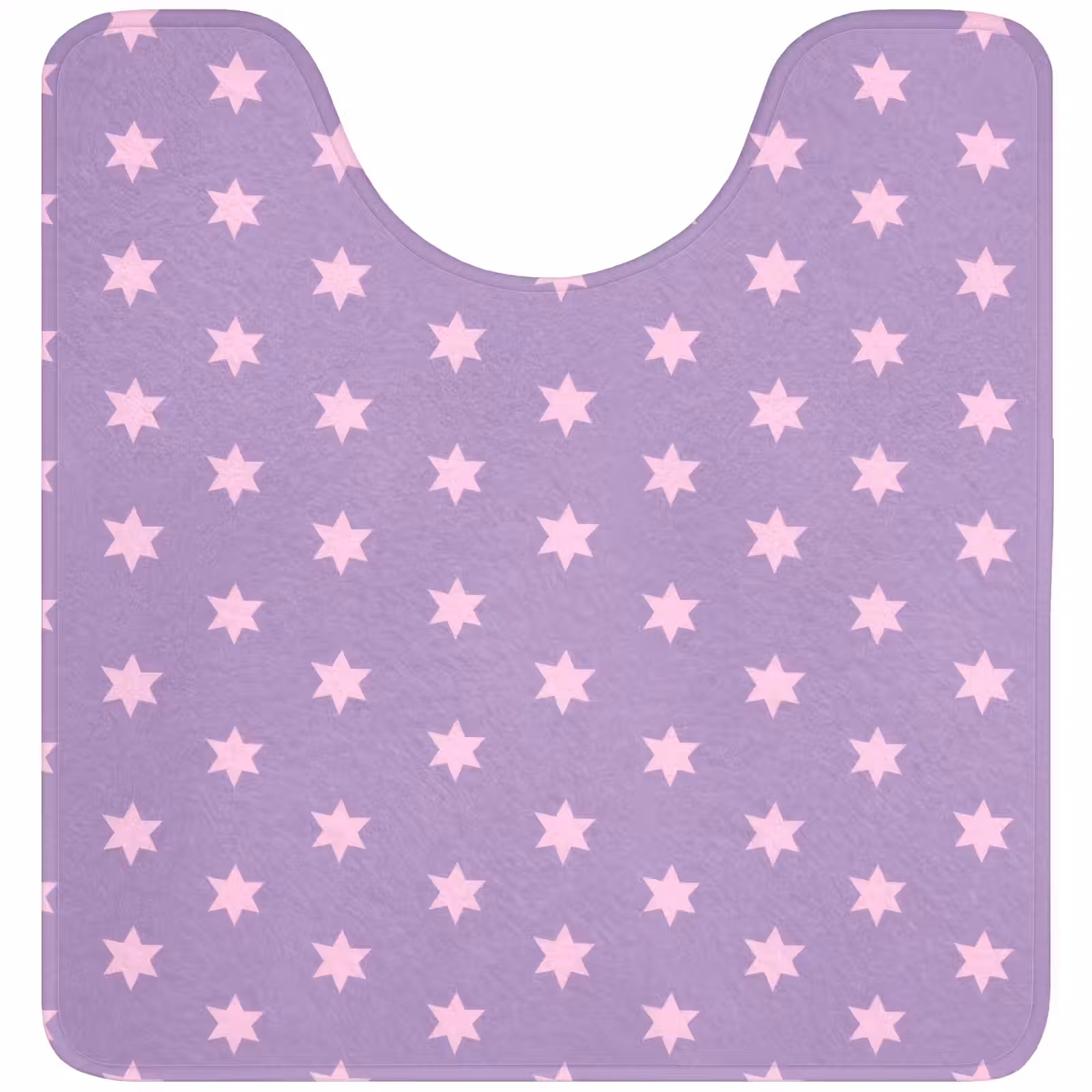 WC Vorleger - Lila – Rosa – Sterne – Geometrisch – Muster — 1