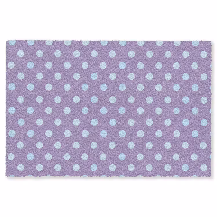 Teppich - Lila – Blau – Geometrisch – Punkte – Polka Dot – Muster — 1