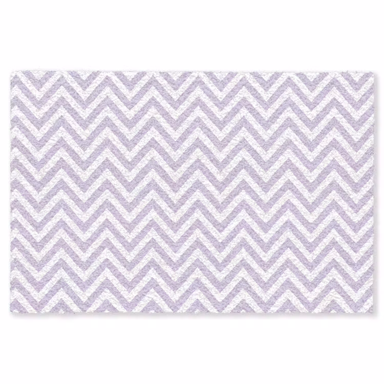 Teppich - Lila – Geometrisch – Chevron – Zickzack – Muster — 1