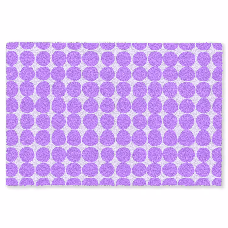 Teppich - Lila – Geometrisch – Punkte – Polka Dot – Muster — 1
