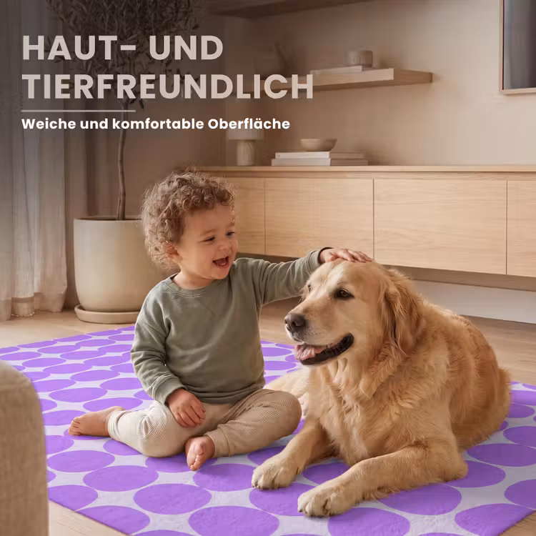 Teppich - Lila – Geometrisch – Punkte – Polka Dot – Muster — 6