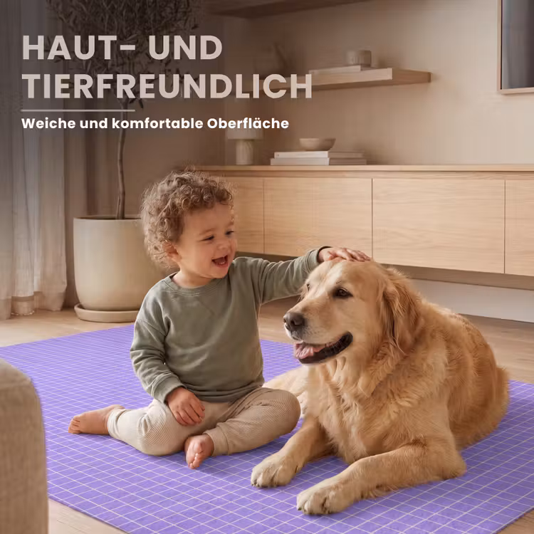 Teppich - Lila – Geometrisch – Raster – Minimalistisch – Muster — 6