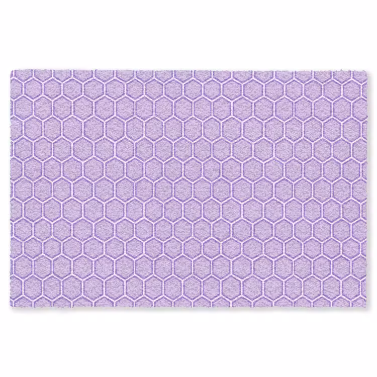 Teppich - Lila – Geometrisch – Wabenmuster – Bienenwabe – Muster — 1