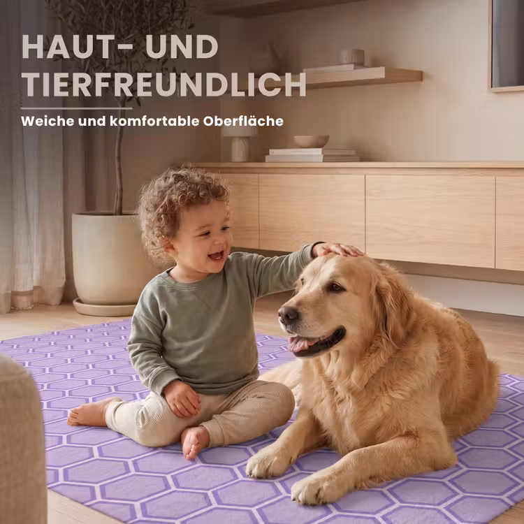 Teppich - Lila – Geometrisch – Wabenmuster – Bienenwabe – Muster — 6