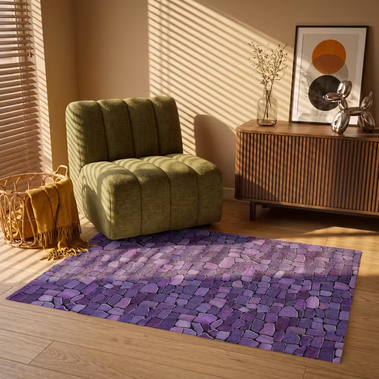 Teppich - Lila – Mosaik – Scherben – Stein – Muster — 2