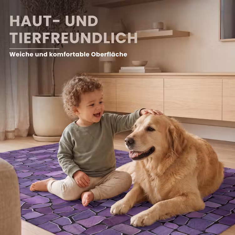 Teppich - Lila – Mosaik – Scherben – Stein – Muster — 6