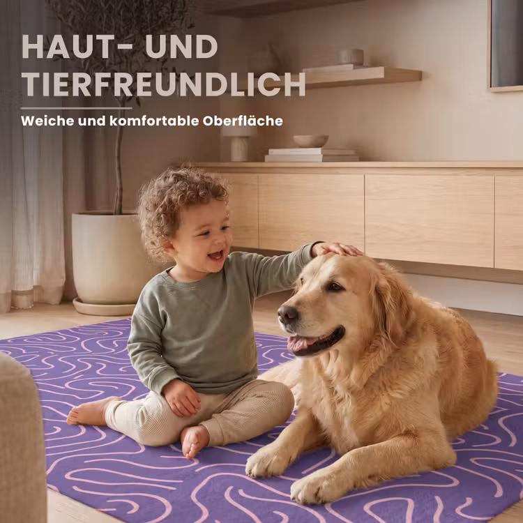 Teppich - Lila – Rosa – Abstrakt – Linien – Labyrinth – Muster — 6