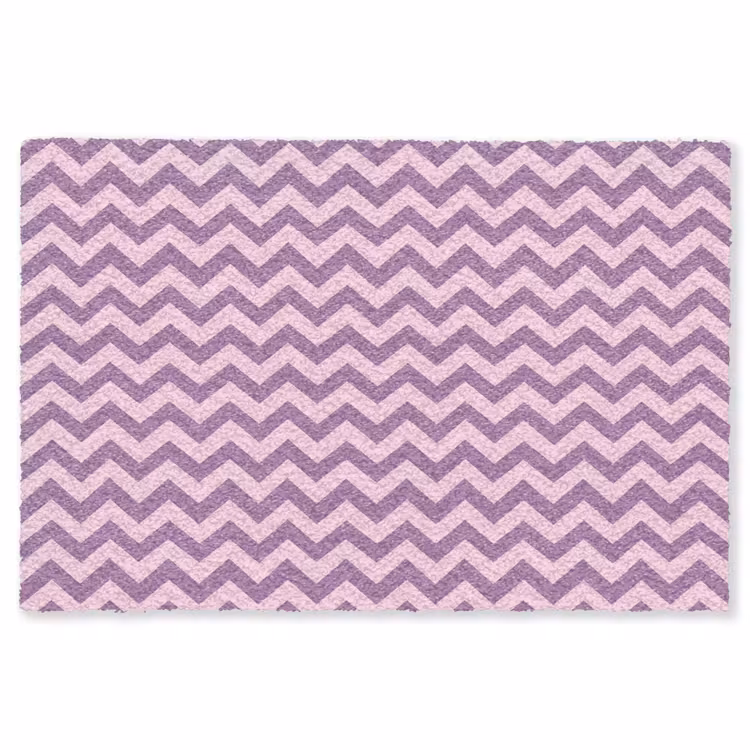 Teppich - Lila – Rosa – Geometrisch – Chevron – Zickzack – Muster — 1