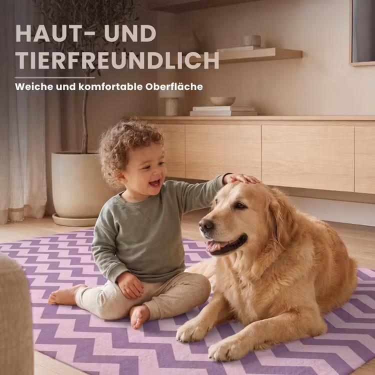 Teppich - Lila – Rosa – Geometrisch – Chevron – Zickzack – Muster — 6