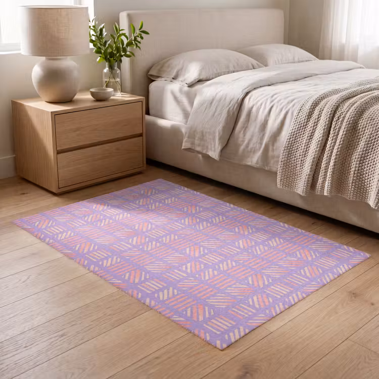 Teppich - Lila – Rosa – Geometrisch – Streifen – Blöcke – Muster — 5