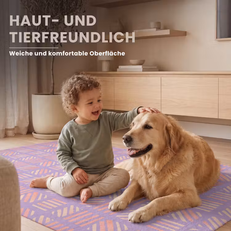 Teppich - Lila – Rosa – Geometrisch – Streifen – Blöcke – Muster — 6