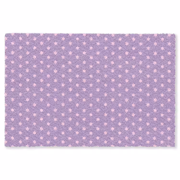 Teppich - Lila – Rosa – Sterne – Geometrisch – Muster — 1